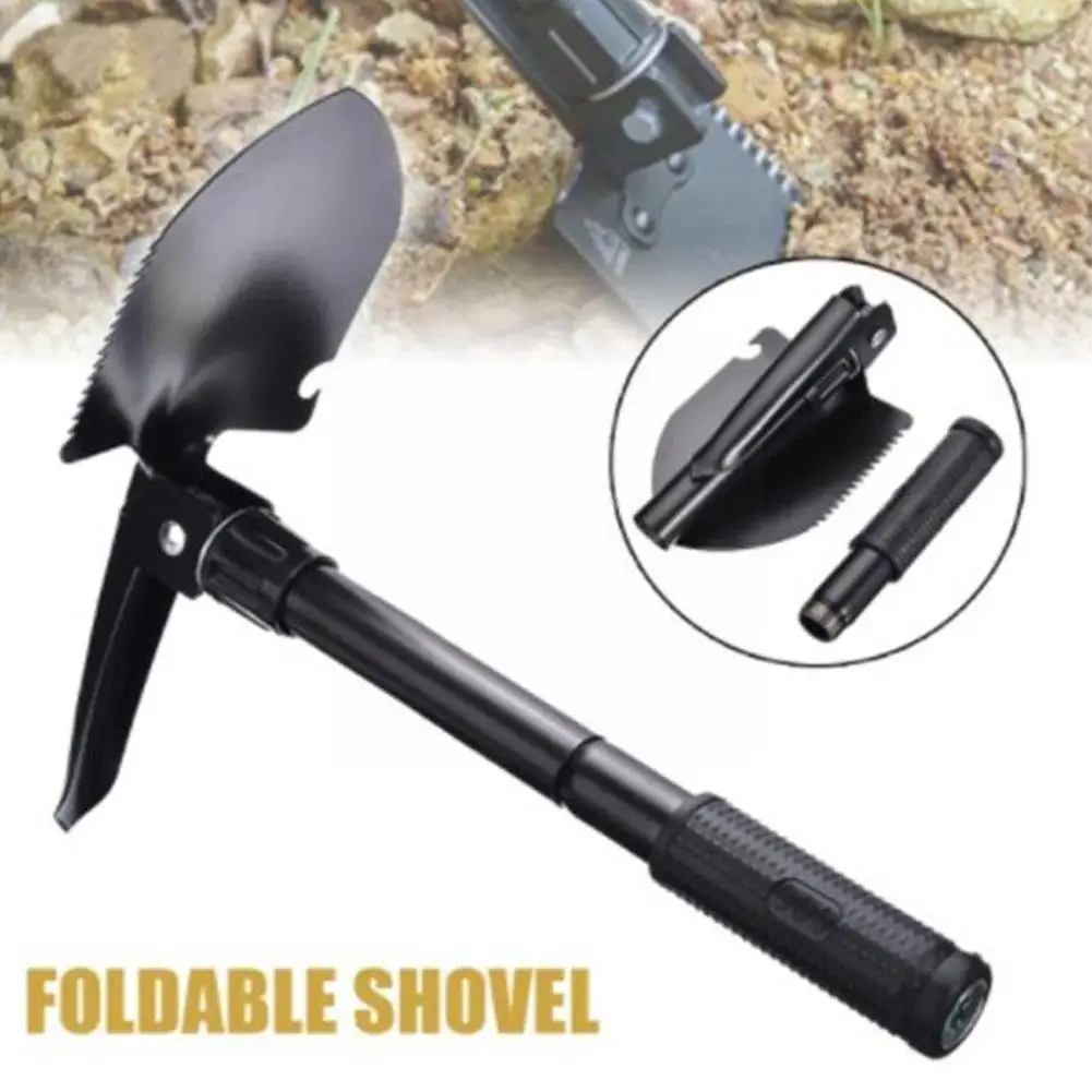 

Tactical Shovel Multifunctional Collapsible Portable Camping Compass Outdoor Garden Tools Survival Military Shovels Shovels C7O2