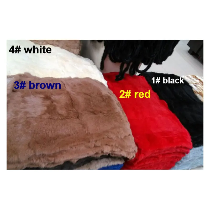 

Dyed Plate Real Genuine Rabbit Fur Material Size 50cm*110cm Per Piece