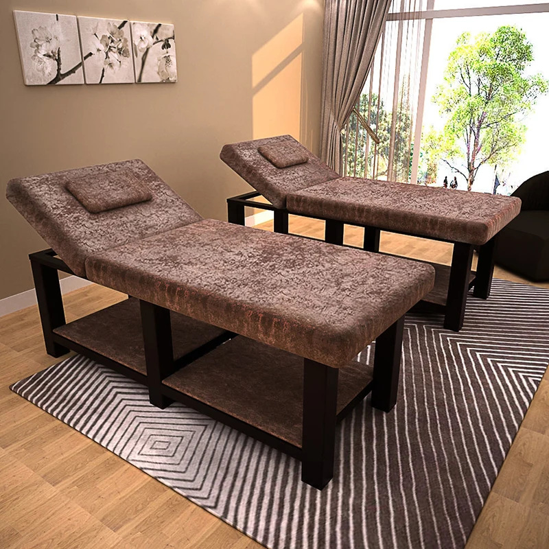 

Spa Facial Massage Table Portable Multifunction Esthetician Foldable Bed Velvet Full Body Cama Dobravel Beauty Furniture MQ50MB