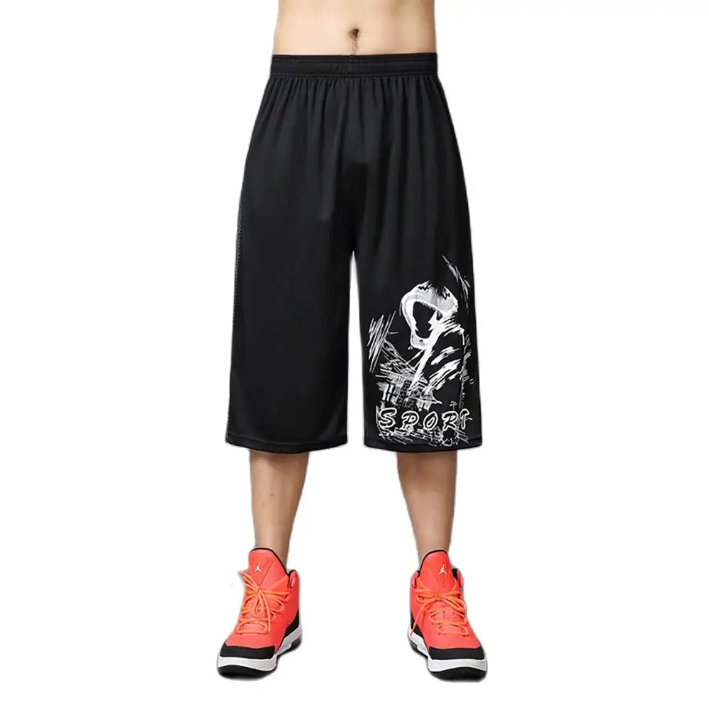 

Summer Fashion Printed Basketball Sportswear Shorts Men Casual Plus Size Loose Baggy Beachshorts HIPHOP Harem Streetwear Clothes