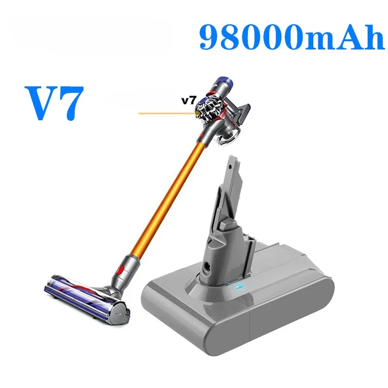 

Original Ds V7 Bateria 21.6V 98000mAh Li-lon Recarregável para Substituição Animal Pro Aspirador