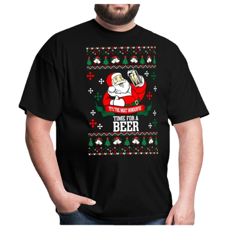 Time for A Beer Ugly Christmas Sweater Santa Drinking Gift T-Shirt 100% Cotton O-Neck Summer Short Sleeve Casual Mens T-shirt
Time for A Beer Ugly Christmas Sweater Santa Drinking Gift T-Shirt 100% Cotton O-Neck Summer Short Sleeve Casual Mens T-shirt