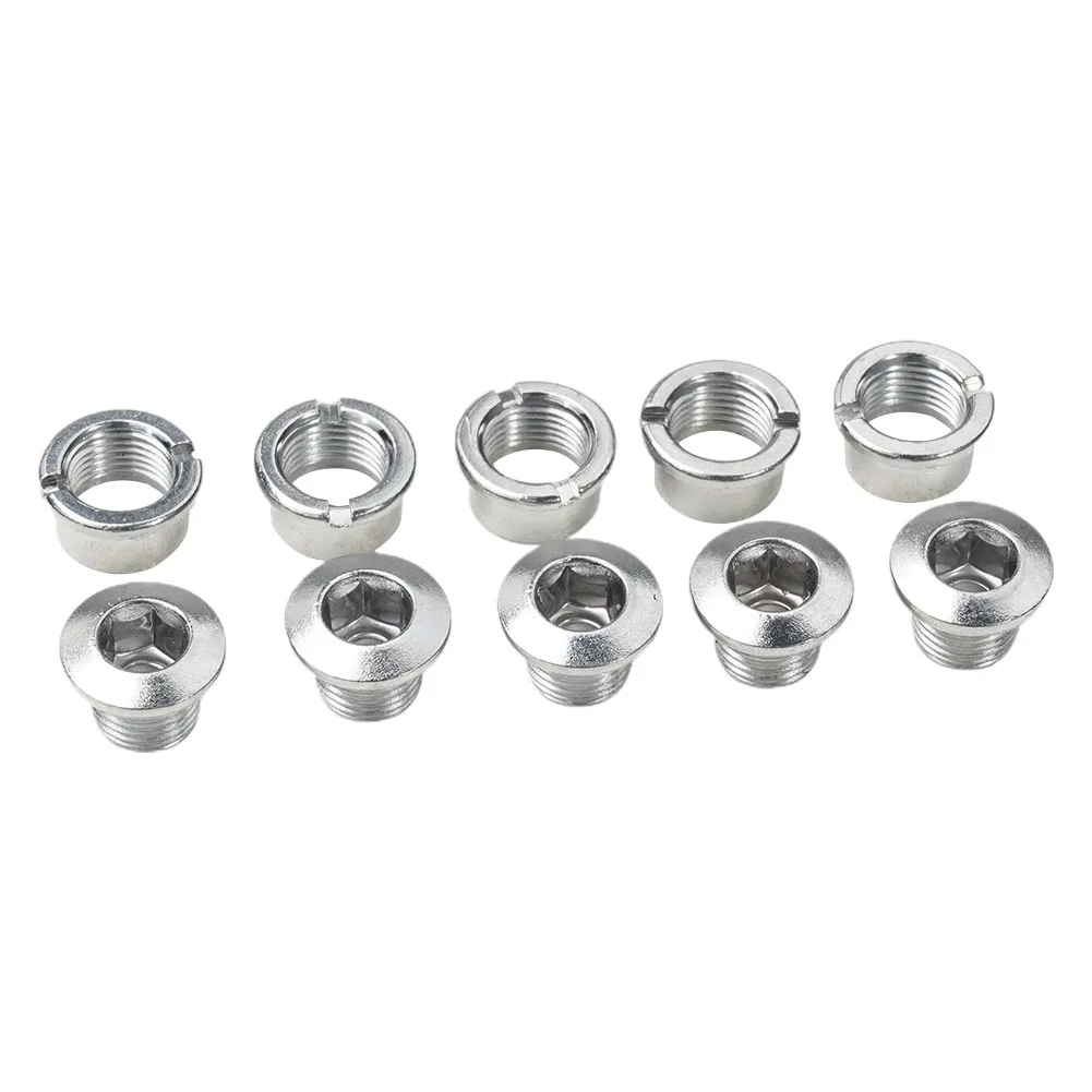 Silver Chainring Screws Single Stainless Steel Triple Bolts 5Pcs Double Portable Pratical Durable High Quality
Silver Chainring Screws Single Stainless Steel Triple Bolts 5Pcs Double Portable Pratical Durable High Quality