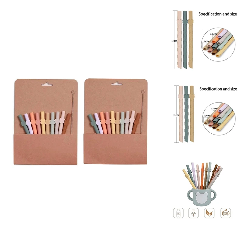 10Pcs Multicolor Silicone Straws Non-Disposable Universal Straws For Smoothie Drinks Foldable For Home And Travel Durable C
10Pcs Multicolor Silicone Straws Non-Disposable Universal Straws For Smoothie Drinks Foldable For Home And Travel Durable C