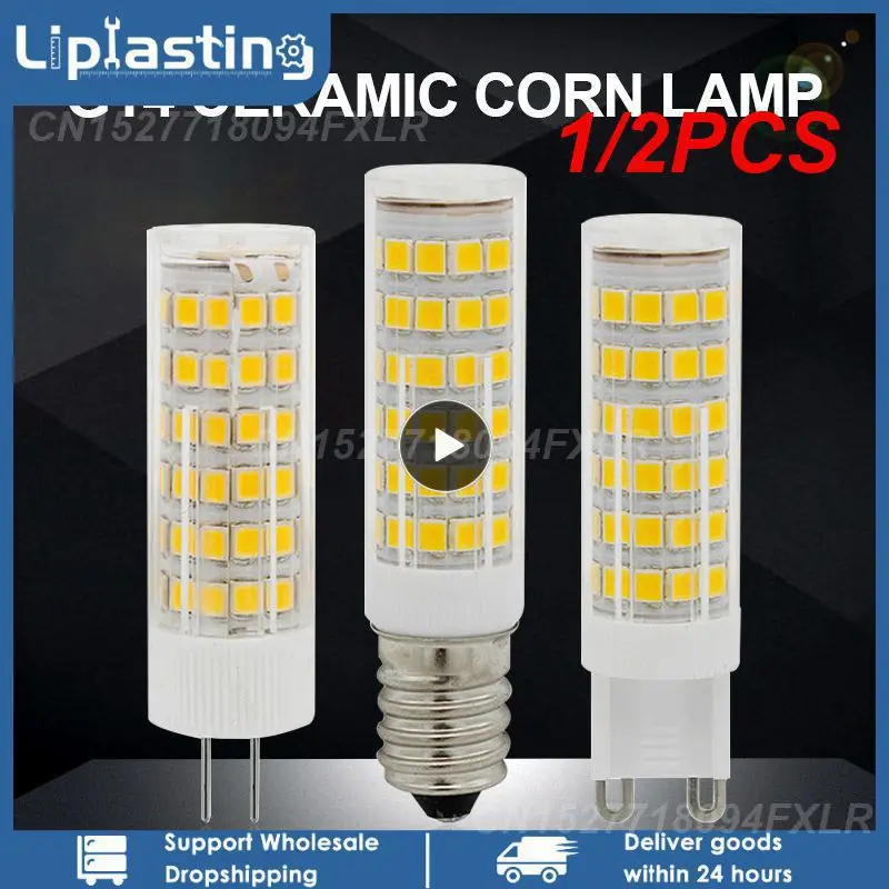 

1/2PCS lot 3W 4W 5W 7W E14 LED Bulb Lamp 220V-240V Mini Corn Bulb Light 2835SMD 360 Beam Angle Replace Halogen Chandelier Lights