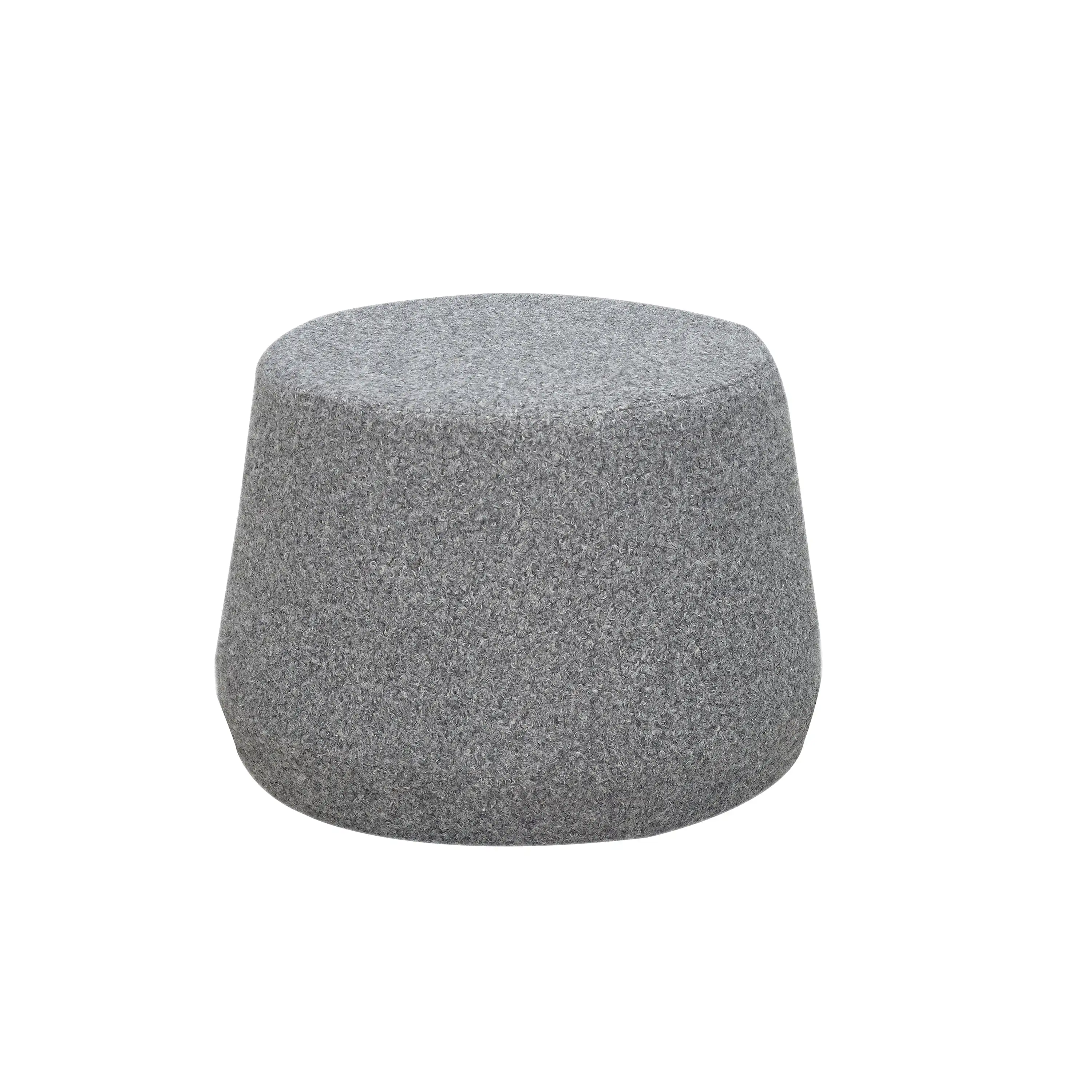 

Lifestyle Solutions Morgan Thimble Ottoman, Gray Sherpa Fabric