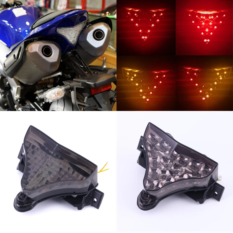LED Tail Light Turn signal For YAMAHA YZFR1 YZF R1 YZF-R1 2009-2014 10 11 12 13 Motorcycle Accessories Integrated Blinker Lamp
LED Tail Light Turn signal For YAMAHA YZFR1 YZF R1 YZF-R1 2009-2014 10 11 12 13 Motorcycle Accessories Integrated Blinker Lamp