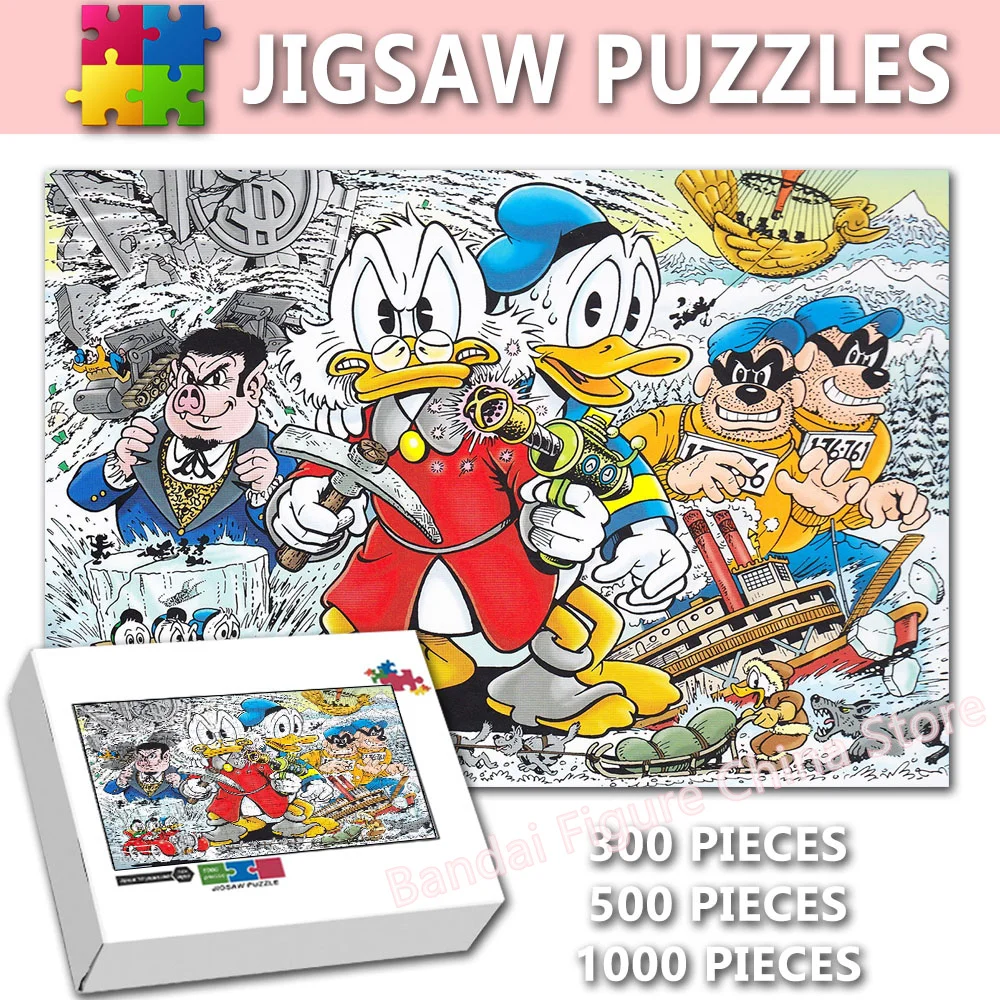 Disney Cartoon Donald Duck Print Jigsaw Puzzle 300/500/1000 Pieces Uncle Scrooge Anime Puzzle for Kids Adult Game Toys Gifts
Disney Cartoon Donald Duck Print Jigsaw Puzzle 300/500/1000 Pieces Uncle Scrooge Anime Puzzle for Kids Adult Game Toys Gifts