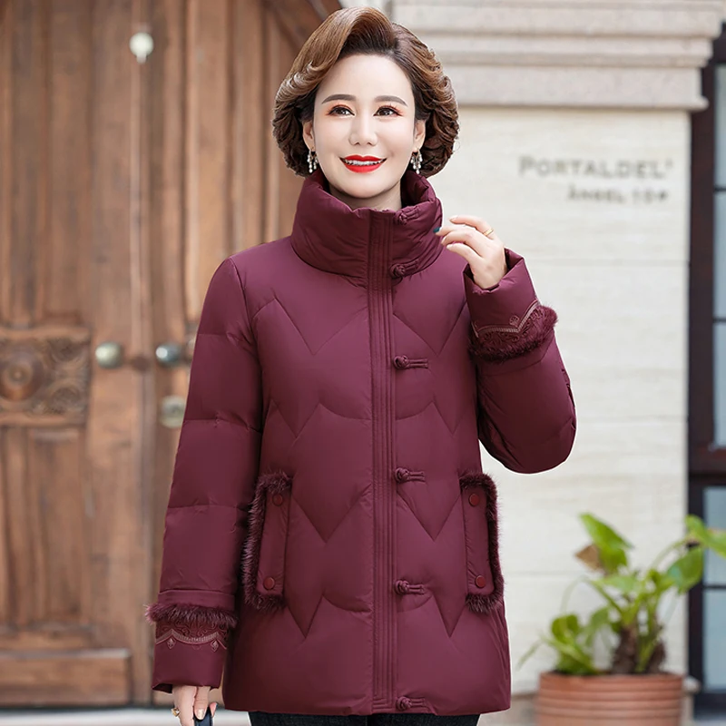 Winter Down Jackets for Women 2023 New Casual Stand Collar Middle-aged Women's Winter Coats High Quality Thick Warm Down Parkas
Winter Down Jackets for Women 2023 New Casual Stand Collar Middle-aged Women's Winter Coats High Quality Thick Warm Down Parkas