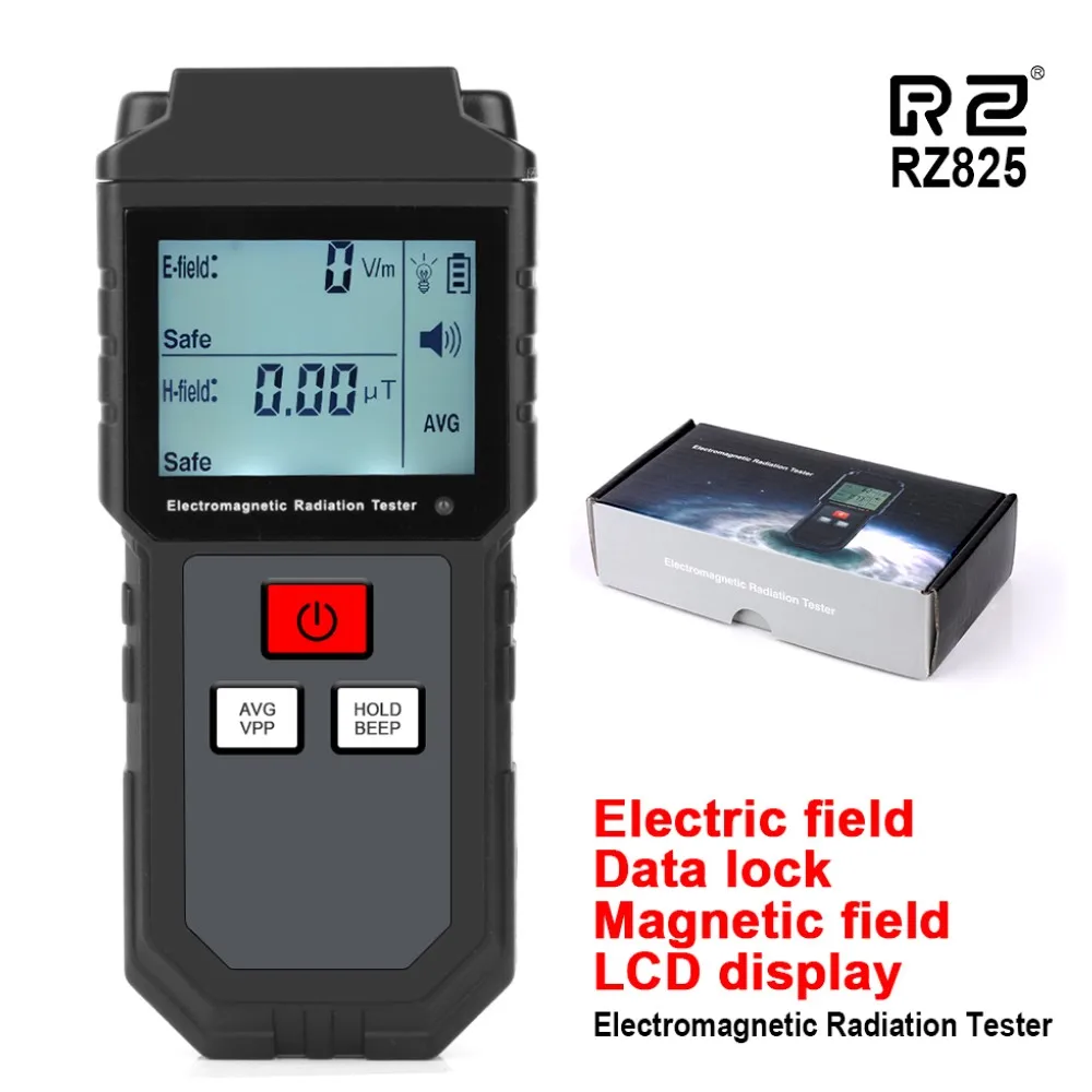 

RZ Digital LCD EMF Meter Magnetic Health Analyzer Electromagnetic Field Protection Radiation Detector Magnetic Field Viewer