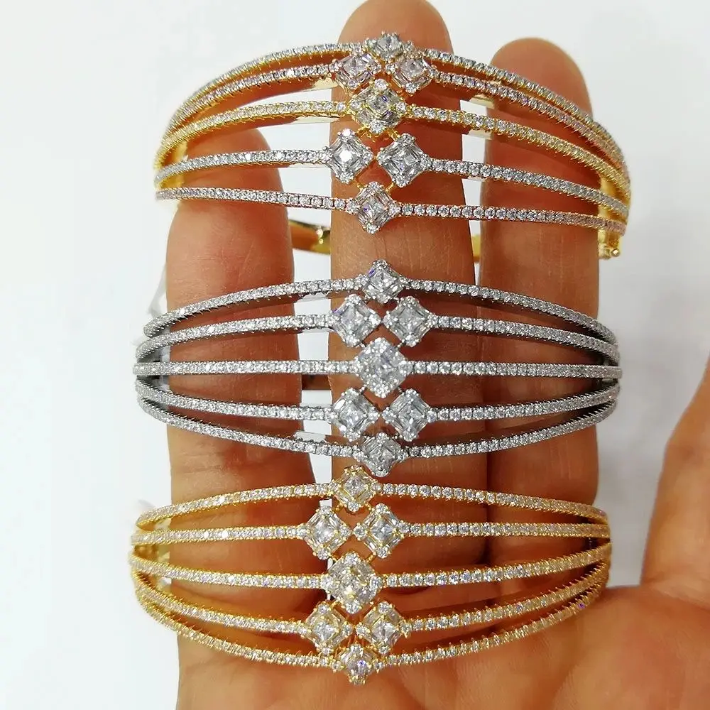 Missvikki Maxi Size Crossover 3 colors Bracelet Bangle For Women Wedding Party Zircon Crystal Engagement DUBAI Bridal Jewelry 
Missvikki Maxi Size Crossover 3 colors Bracelet Bangle For Women Wedding Party Zircon Crystal Engagement DUBAI Bridal Jewelry