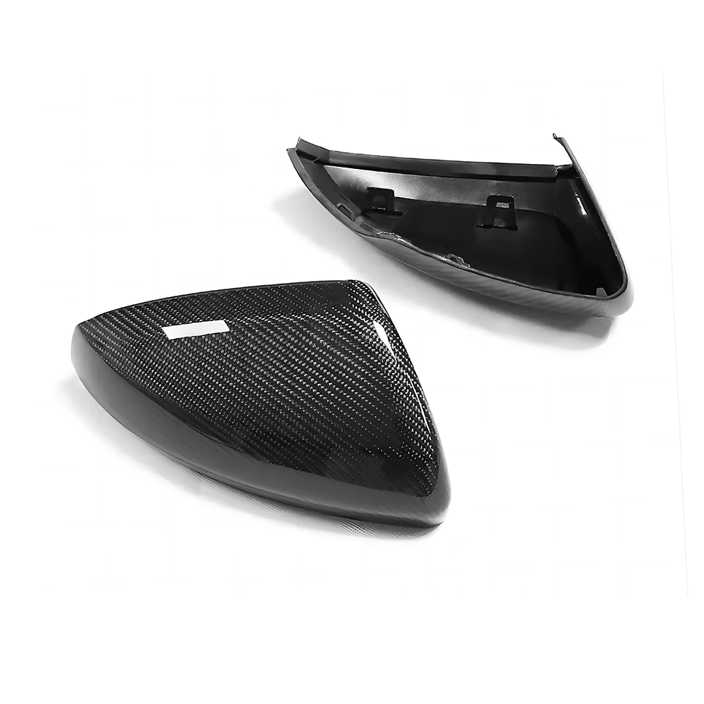 

Replacement Rearview Side Mirror Covers Cap For 19-22 Audi A1 GB VW Polo OEM Style Real Carbon Fiber Replacement Car Accessories