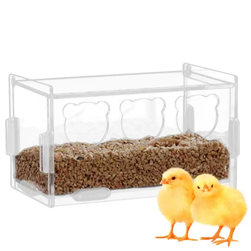 No Mess Bird Cage Feeder Automatic Parrot Seeds Feeders With Perch Acrylic Transparent Food Container Cage For Parrot Macaw
No Mess Bird Cage Feeder Automatic Parrot Seeds Feeders With Perch Acrylic Transparent Food Container Cage For Parrot Macaw