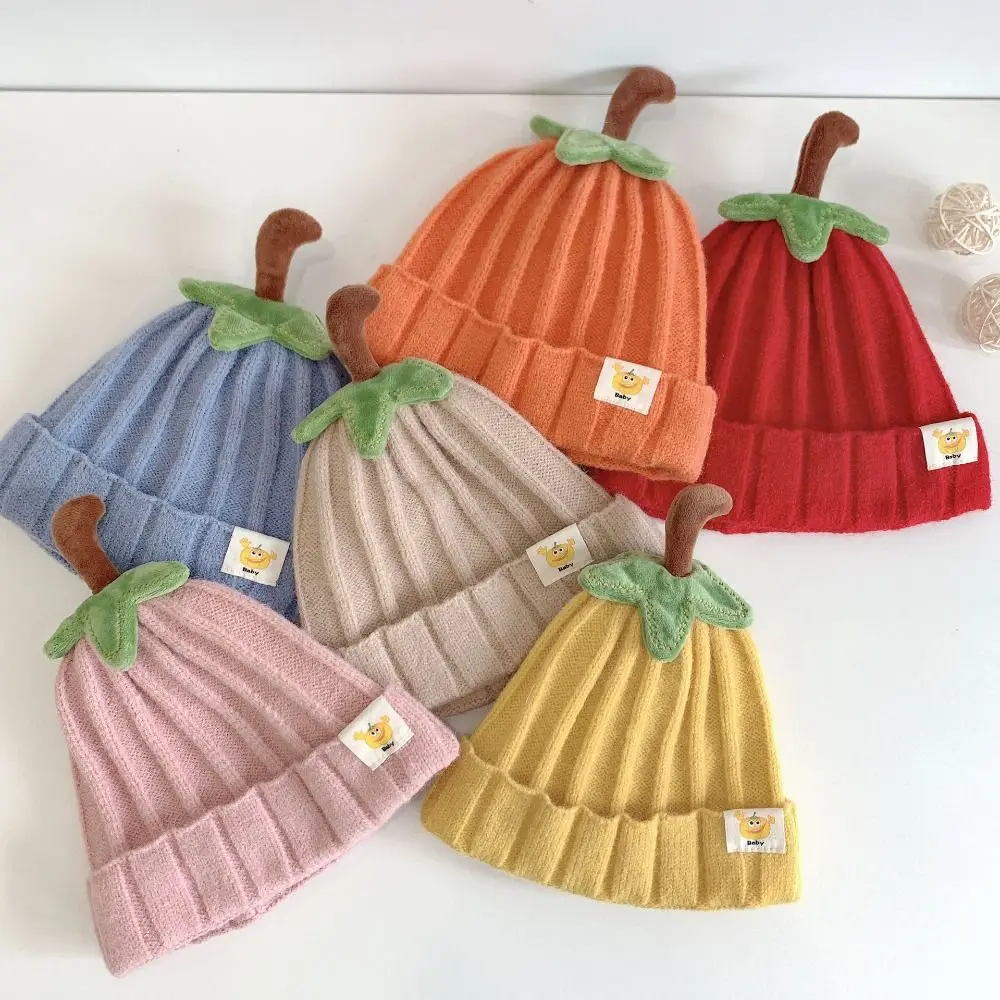 

Fashion Winter Baby Pumpkin Hat Soft Newborn Halloween Knitted Beanie Hat Boys Girl Autumn Thanksgiving Infant Toddler Baby Hat