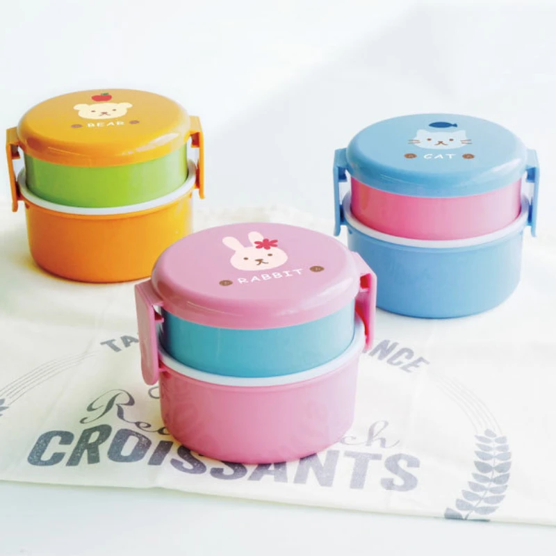 Cute Animal Lunch Box Microwave Children's Lunch Box Japanese Double-layer Round Mini Bento Box Student Food Storage Container
Cute Animal Lunch Box Microwave Children's Lunch Box Japanese Double-layer Round Mini Bento Box Student Food Storage Container