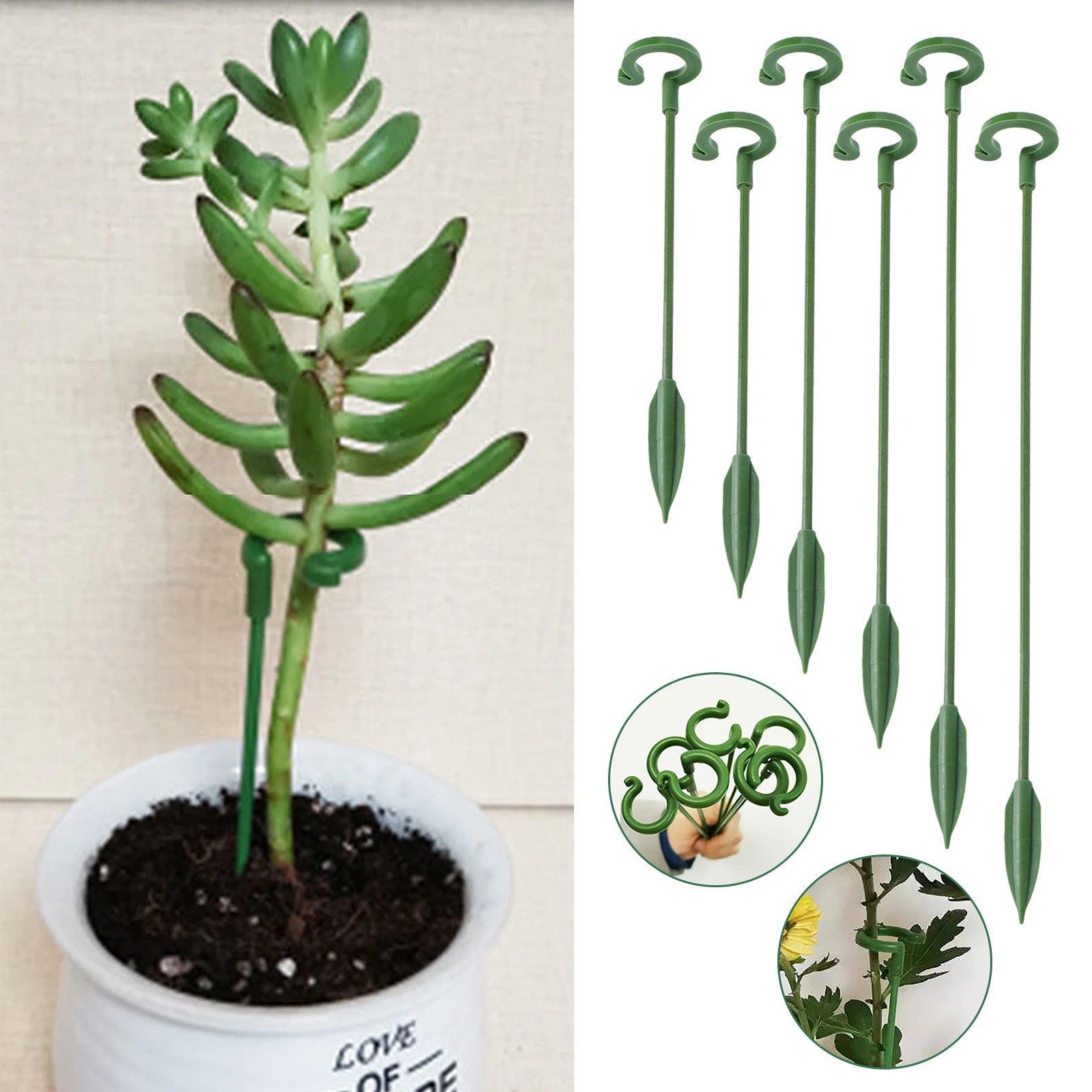 

3/5/10PCS Plant Brackets Reusable Flower Holders Phalaenopsis Support Rods Protection Gardening Bonsai Fixed Frames