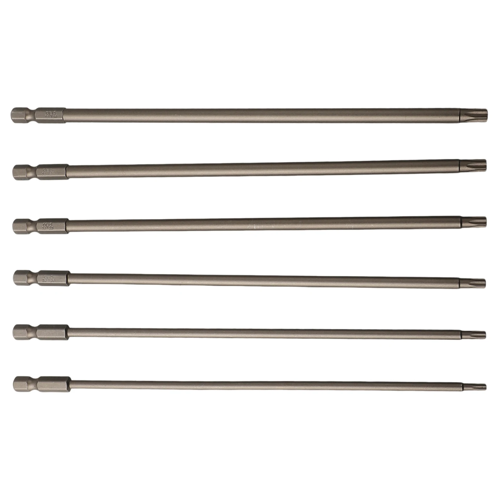 Multifunctional 6PCS 1/4in Shank 150mm Long Magnetic Steel Cross Head Screwdriver Bits for Various Work Scenes
Multifunctional 6PCS 1/4in Shank 150mm Long Magnetic Steel Cross Head Screwdriver Bits for Various Work Scenes