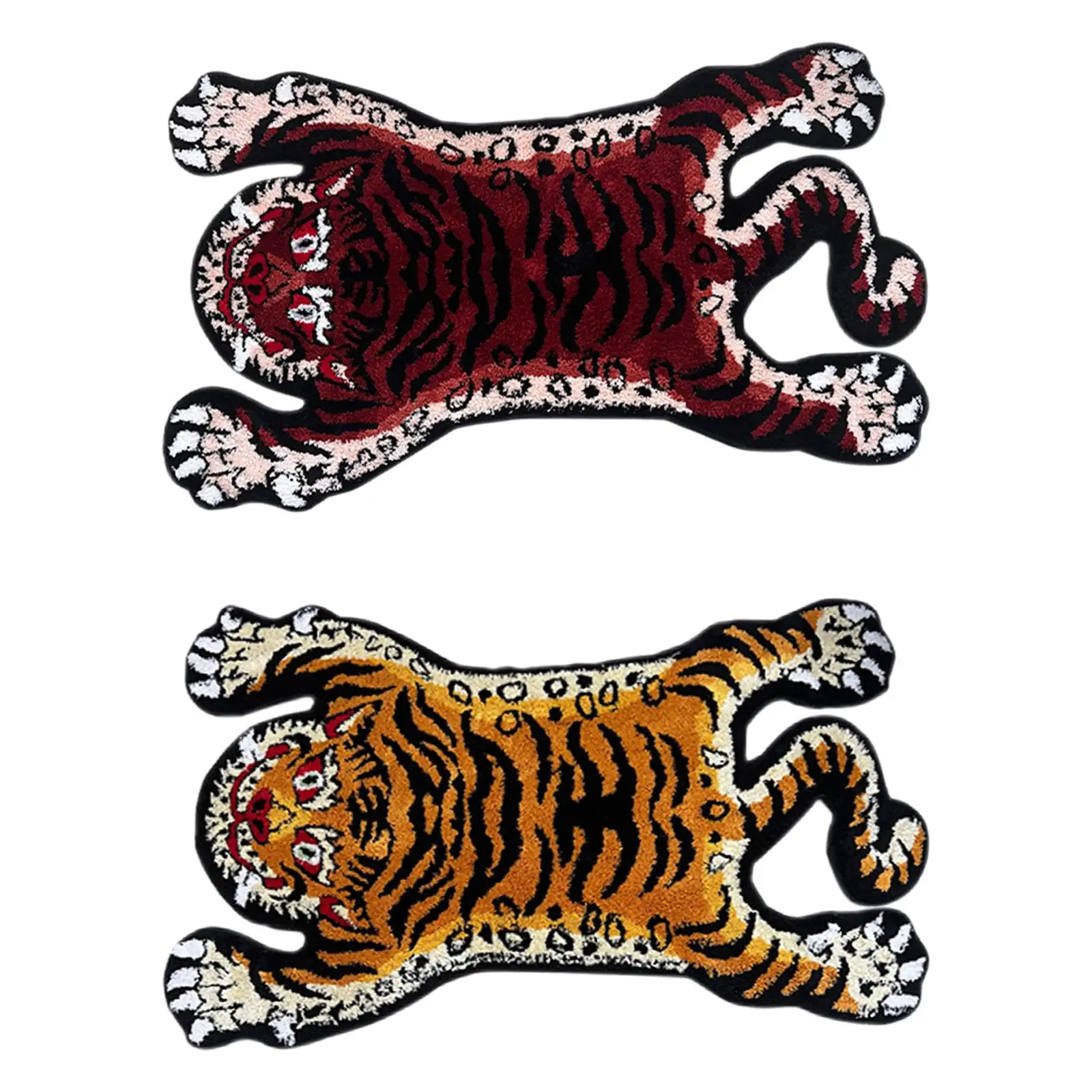 

Tiger Rug Tiger Carpet Water Absorption Tufted Bath Mat Area Rug for Kid's Room