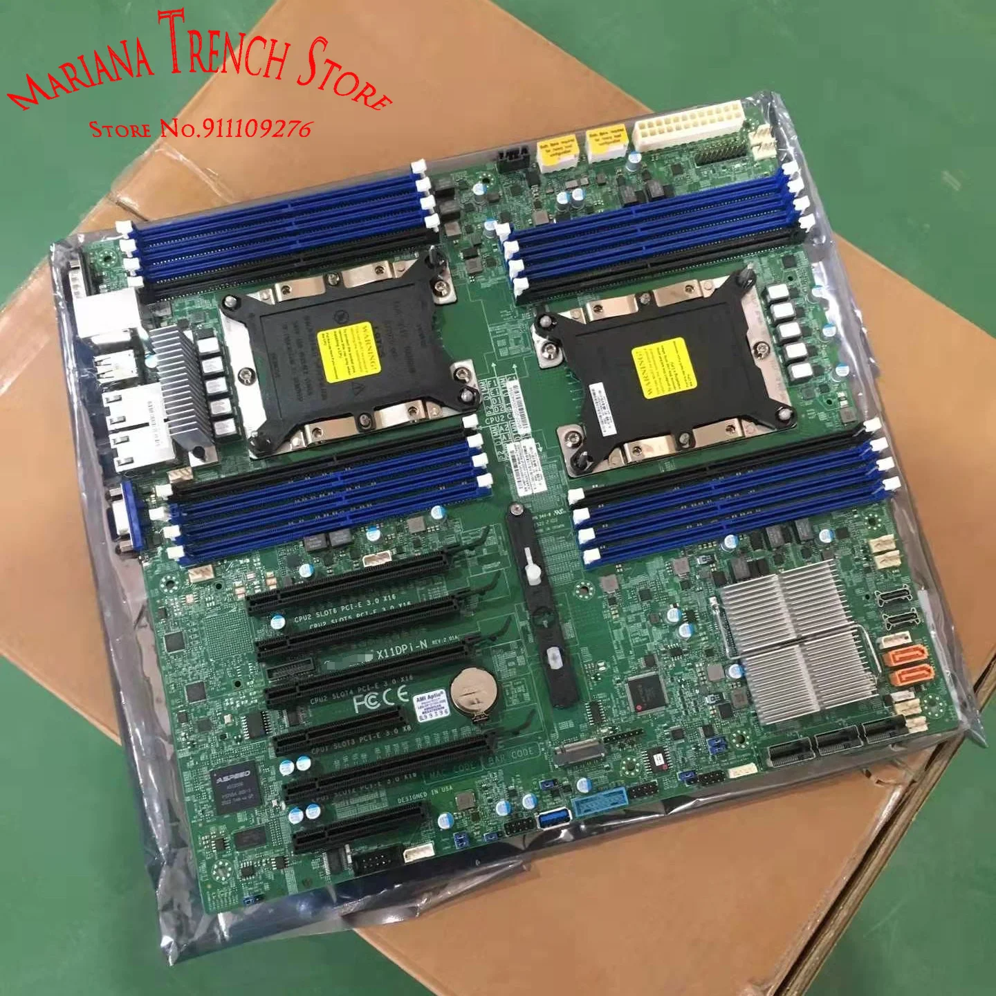 

X11DPi-N для материнской платы Supermicro Industrial посылка Xeon Масштабируемые процессоры LGA-3647 ECC DDR4 14 SATA3 (6 Гбит/с) порты