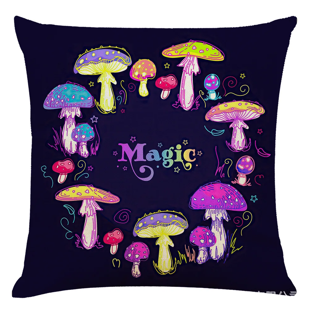 Mushroom Printed Cotton Hemp Pillow Cover, Simple, Colorful, Linen, Chair, Sofa, Bed, Car Room, Home Decor, New, Wholesale, MF44
Mushroom Printed Cotton Hemp Pillow Cover, Simple, Colorful, Linen, Chair, Sofa, Bed, Car Room, Home Decor, New, Wholesale, MF44