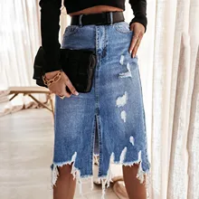 Denim Skirts For Women Streetwear High Wasit Split Jean Skirt Female Trendy Retro Washed Irregular Women's Skirts
Denim Skirts For Women Streetwear High Wasit Split Jean Skirt Female Trendy Retro Washed Irregular Women's Skirts