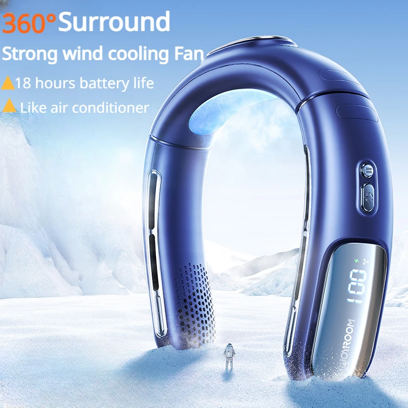 Portable Neck Fan 4000mAh USB Rechargeable Semiconductor Refrigeration Bladeless Electric Fans Mini Air Conditioner Neckband Fan
Portable Neck Fan 4000mAh USB Rechargeable Semiconductor Refrigeration Bladeless Electric Fans Mini Air Conditioner Neckband Fan