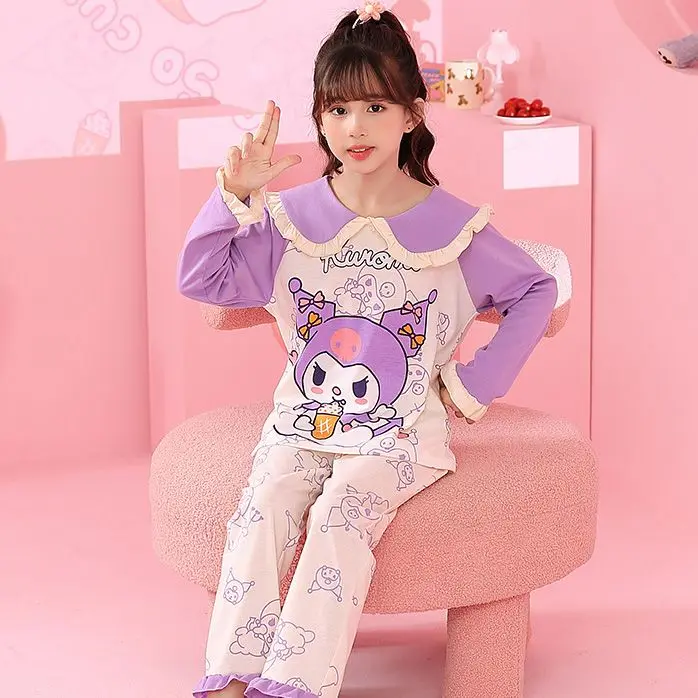 Sanrio Kawaii Hello Kitty Anime Children Spring Autumn Pajama Cute My Melody Kuromi Cartoon Comfort Loungewear Gifts for Girls
Sanrio Kawaii Hello Kitty Anime Children Spring Autumn Pajama Cute My Melody Kuromi Cartoon Comfort Loungewear Gifts for Girls