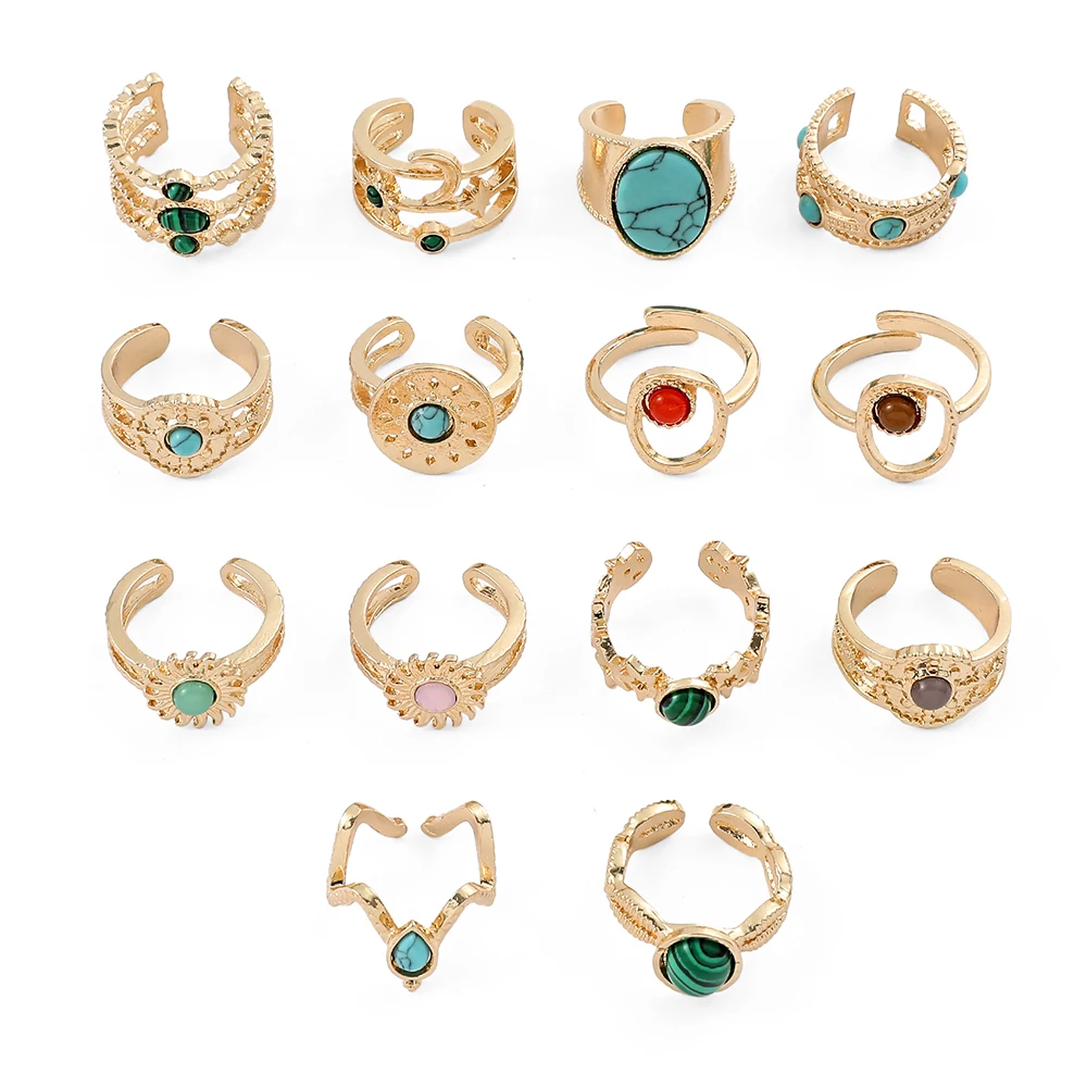 Vintage Gothic Rings For Women Metal Gold Color Luxury Natural Stone Aesthetic Jewelry
Vintage Gothic Rings For Women Metal Gold Color Luxury Natural Stone Aesthetic Jewelry
