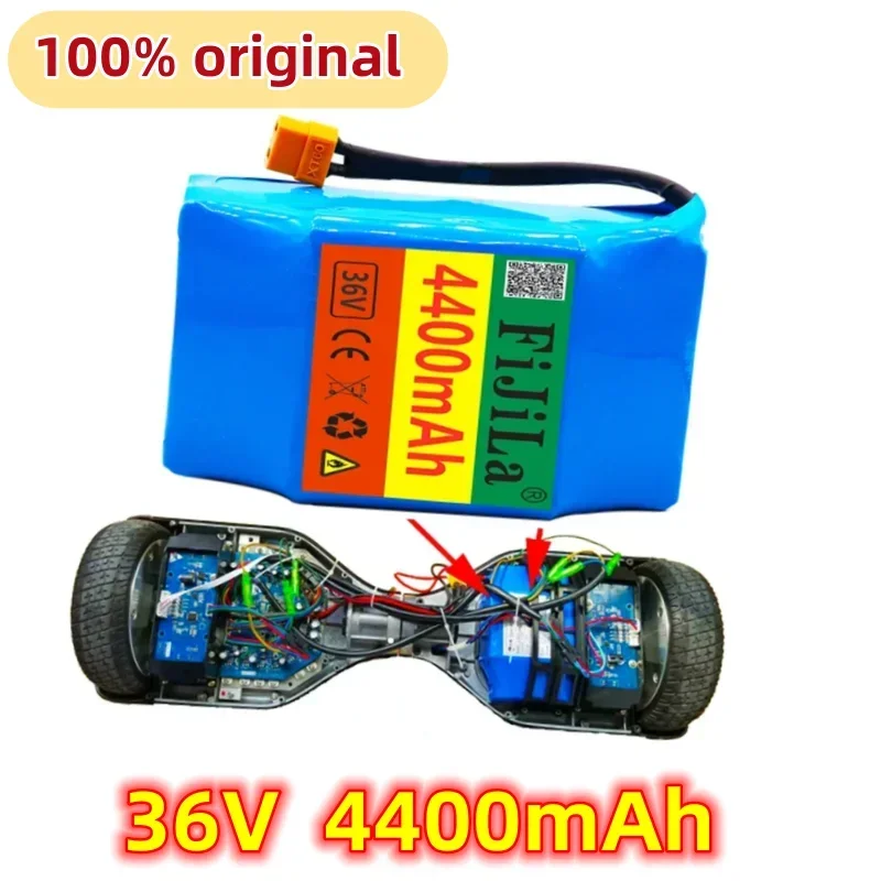 

New 36v Rechargeable Lithium-ion Battery Pack 4400 mah 4.4ah For Self-Suction Electric hoverboard unicycle