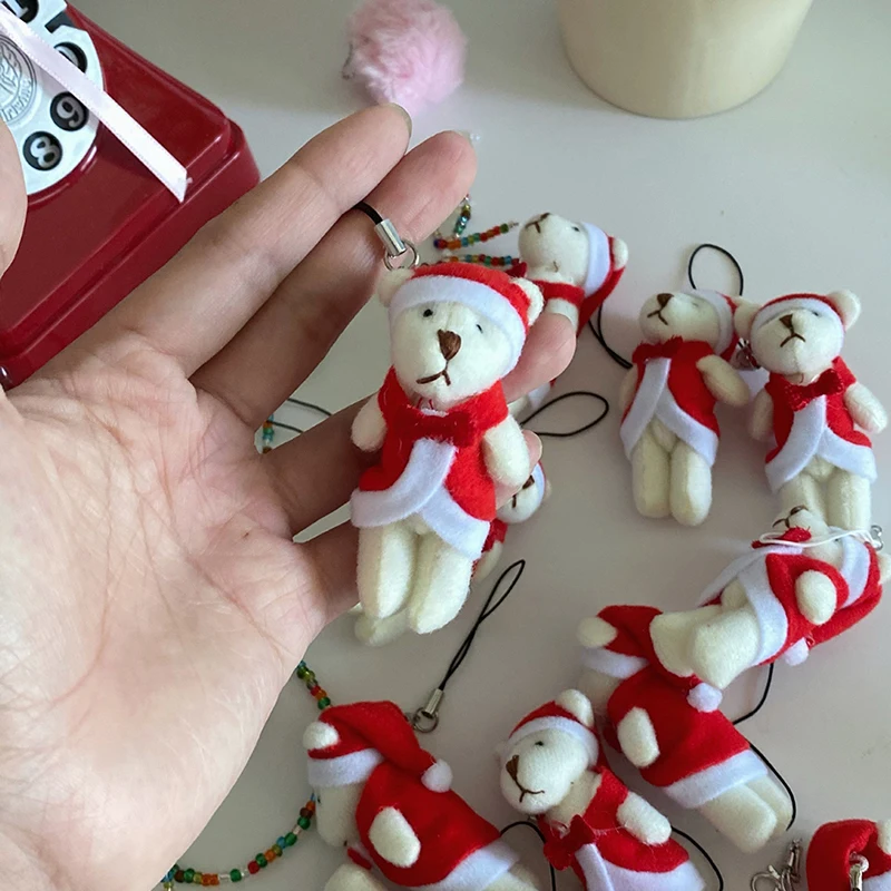 Kawaii Рождественская искусственная игрушка, милый мягкий шарнирный медведь, кукла, плюшевое животное, подвеска, брелок для рождественского декора
Kawaii Рождественская искусственная игрушка, милый мягкий шарнирный медведь, кукла, плюшевое животное, подвеска, брелок для рождественского декора