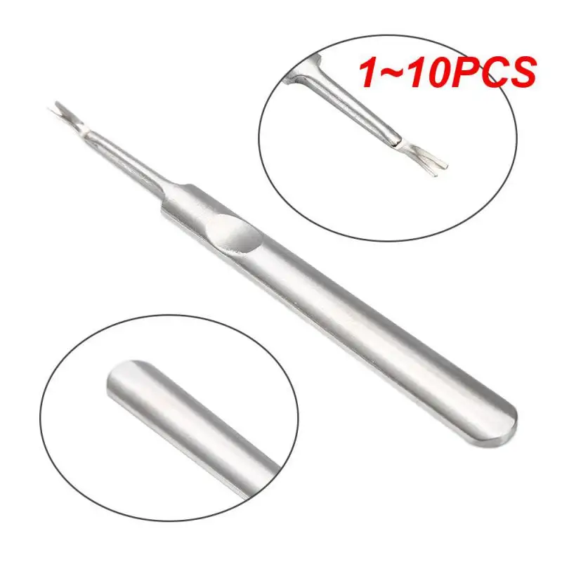 

1~10PCS Dropship Stainless Steel Nail Cuticle Pusher Nail Art Push UV Gel Manicure Remover Pedicure Dead Skin Removal Cuticle