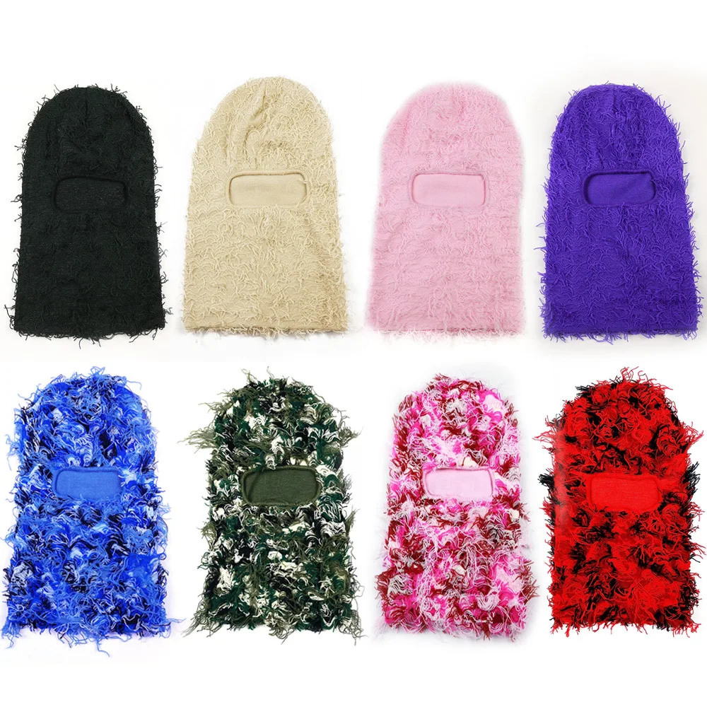 1 Hole Full Face Mask Winter Knit Caps for Ski Cycling Army Tactical Distressed Mask Fleece Fuzzy Balaclava Hood Unisex Hats
1 Hole Full Face Mask Winter Knit Caps for Ski Cycling Army Tactical Distressed Mask Fleece Fuzzy Balaclava Hood Unisex Hats