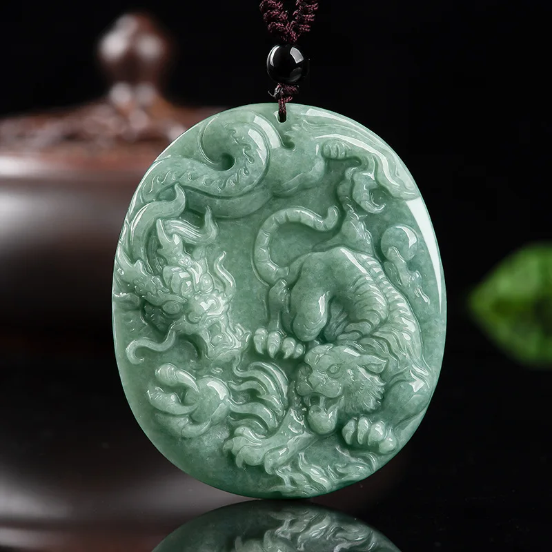 Jia Le/Hand-Carved/Natural Jade Zodiac Dragon Tiger Emerald Necklace Pendant Fine Jewelry Men And Women Accessories Amulet Gift
Jia Le/Hand-Carved/Natural Jade Zodiac Dragon Tiger Emerald Necklace Pendant Fine Jewelry Men And Women Accessories Amulet Gift
