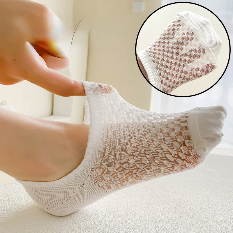

5 Pairs/Lot Summer Casual Cute Women Socks Ladies Fashion Concise Breathable Comfortable Trendy Ankle Socks Set