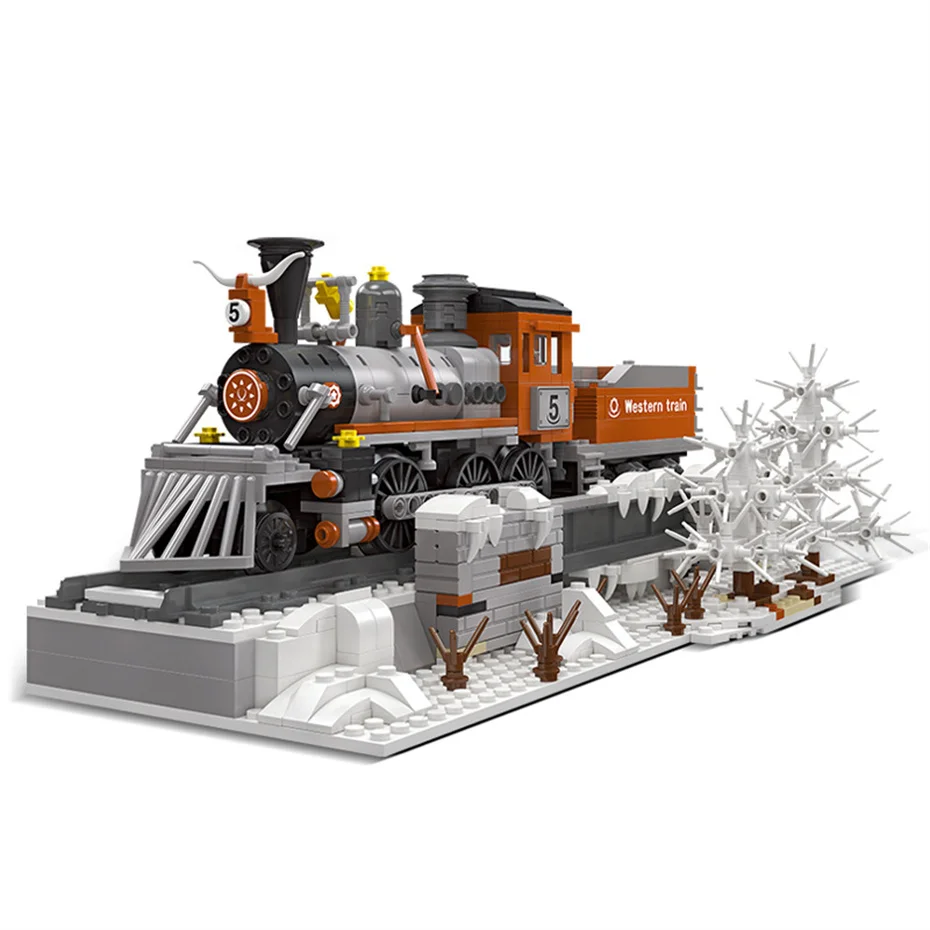 Classic High-tech West Train Building Blocks Sets 853pcs Snow Cargo Locomotive Building Toys for Kids Construction Toys Gifts
Classic High-tech West Train Building Blocks Sets 853pcs Snow Cargo Locomotive Building Toys for Kids Construction Toys Gifts