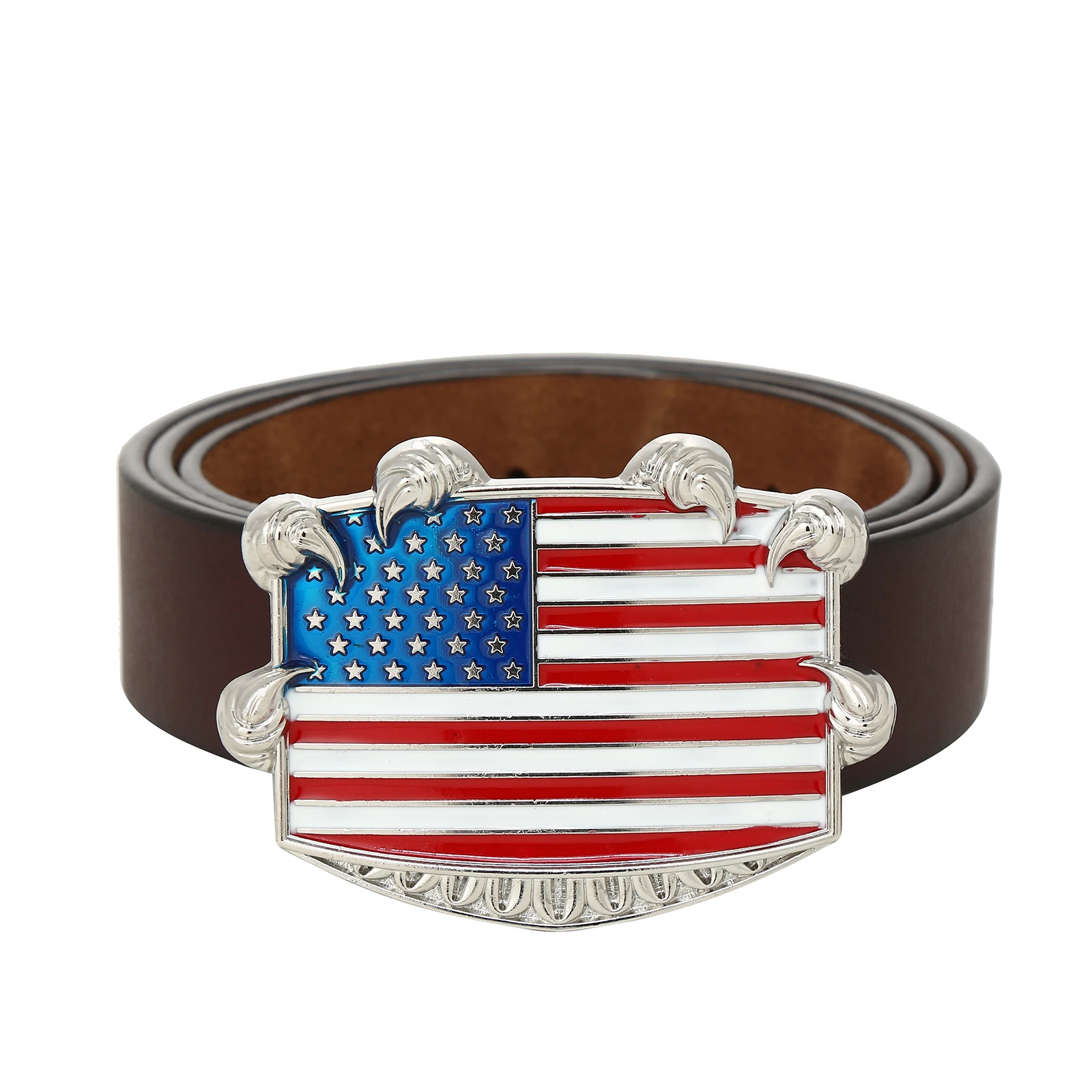 Western cowboy American flag and Eagle Hand oil craft metal belt buckle with leather belt denim belt decorative accessories
Western cowboy American flag and Eagle Hand oil craft metal belt buckle with leather belt denim belt decorative accessories