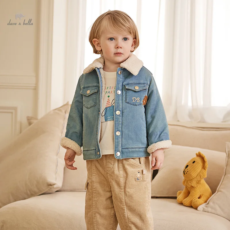 

Dave Bella Children Pants 2023 New Winter Boys Casual Corduroy Pants Fashion Cute Comfortable Cool Outdoor Sport Party DB4237240