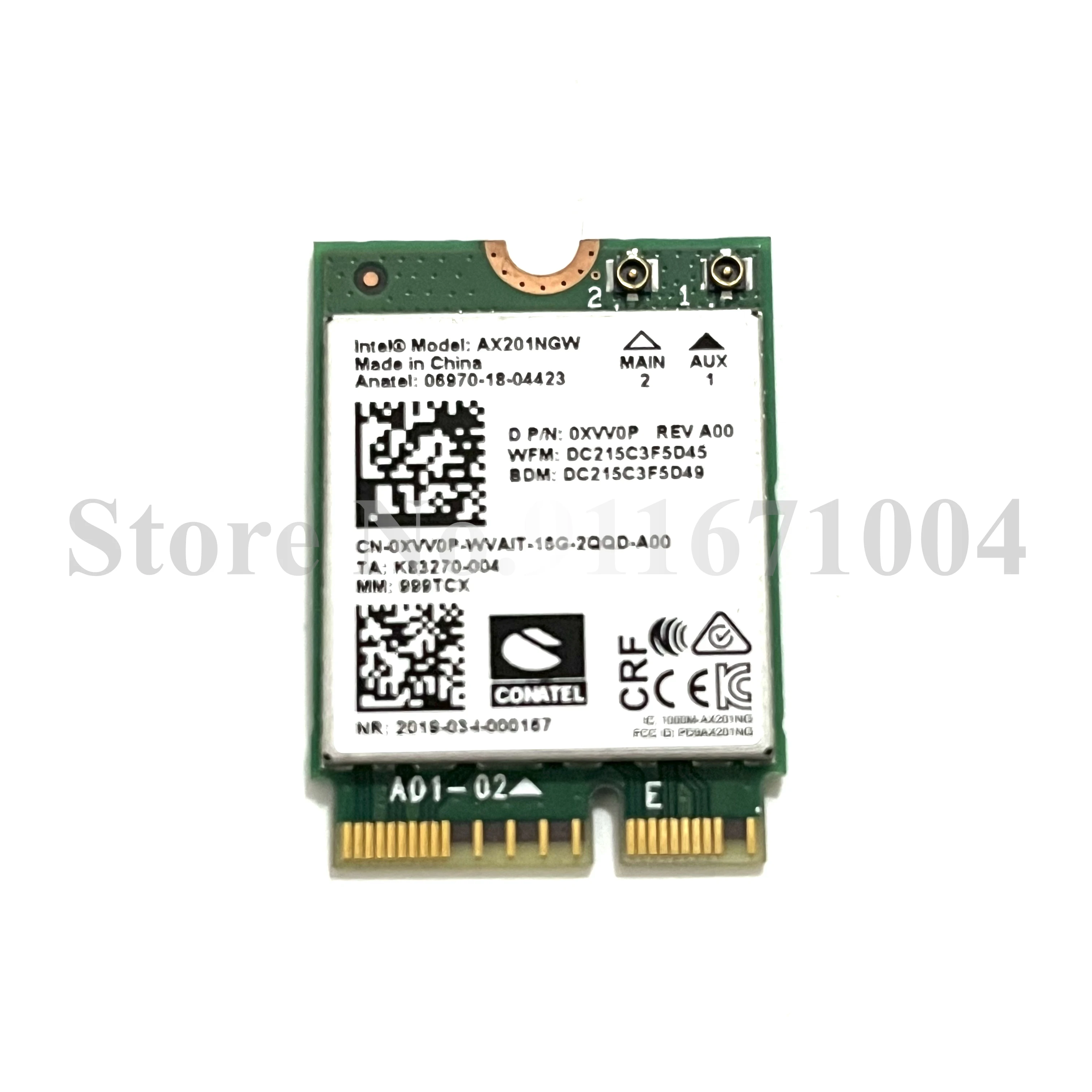 Wi-Fi 6 AX201 M.2 Key E CNVio 2 Двухдиапазонная Wifi-карта 3000Mbps Беспроводная для Bluetooth 5,0 2,4 ГГц/5 ГГц AX201NGW
Wi-Fi 6 AX201 M.2 Key E CNVio 2 Двухдиапазонная Wifi-карта 3000Mbps Беспроводная для Bluetooth 5,0 2,4 ГГц/5 ГГц AX201NGW