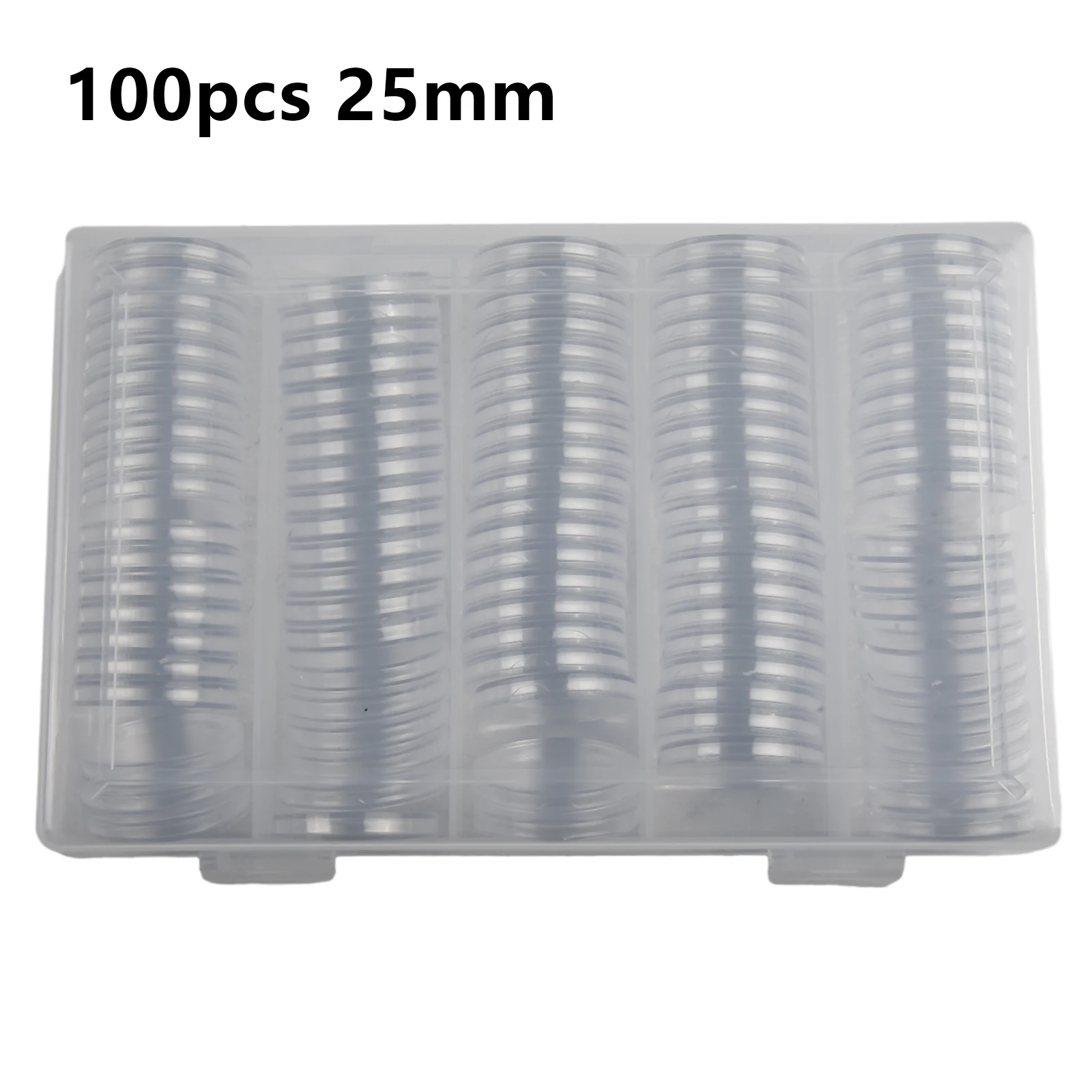 100PCS 25mm Clear Round Coin Capsule Container Transparent Plastic Storage Box Holder Portable Case Protection Boxes
100PCS 25mm Clear Round Coin Capsule Container Transparent Plastic Storage Box Holder Portable Case Protection Boxes