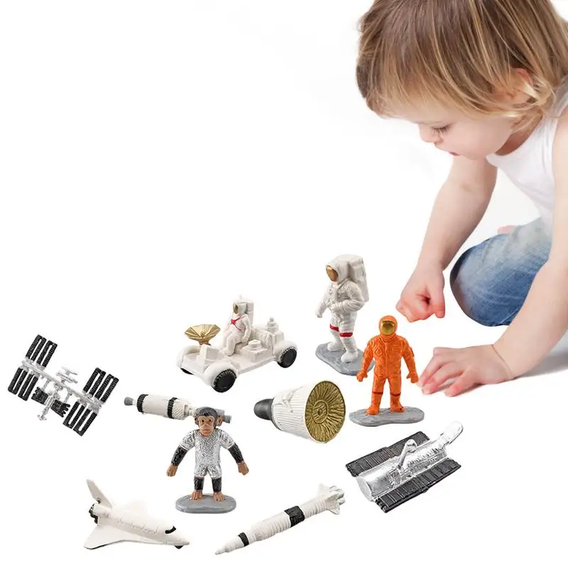 

Astronaut Figurine Statue Set 10pcs Spaceman Models Astronaut Figurines Cake Topper Spaceman Toys Desktop Decoration Gifts For