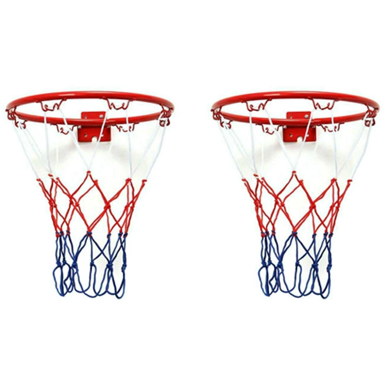 2Pcs 32Cm Wall Mounted Basketball Hoop Netting Metal Rim Hanging Basket Basket-Ball Wall Rim With Screws Indoor Outdoor
2Pcs 32Cm Wall Mounted Basketball Hoop Netting Metal Rim Hanging Basket Basket-Ball Wall Rim With Screws Indoor Outdoor