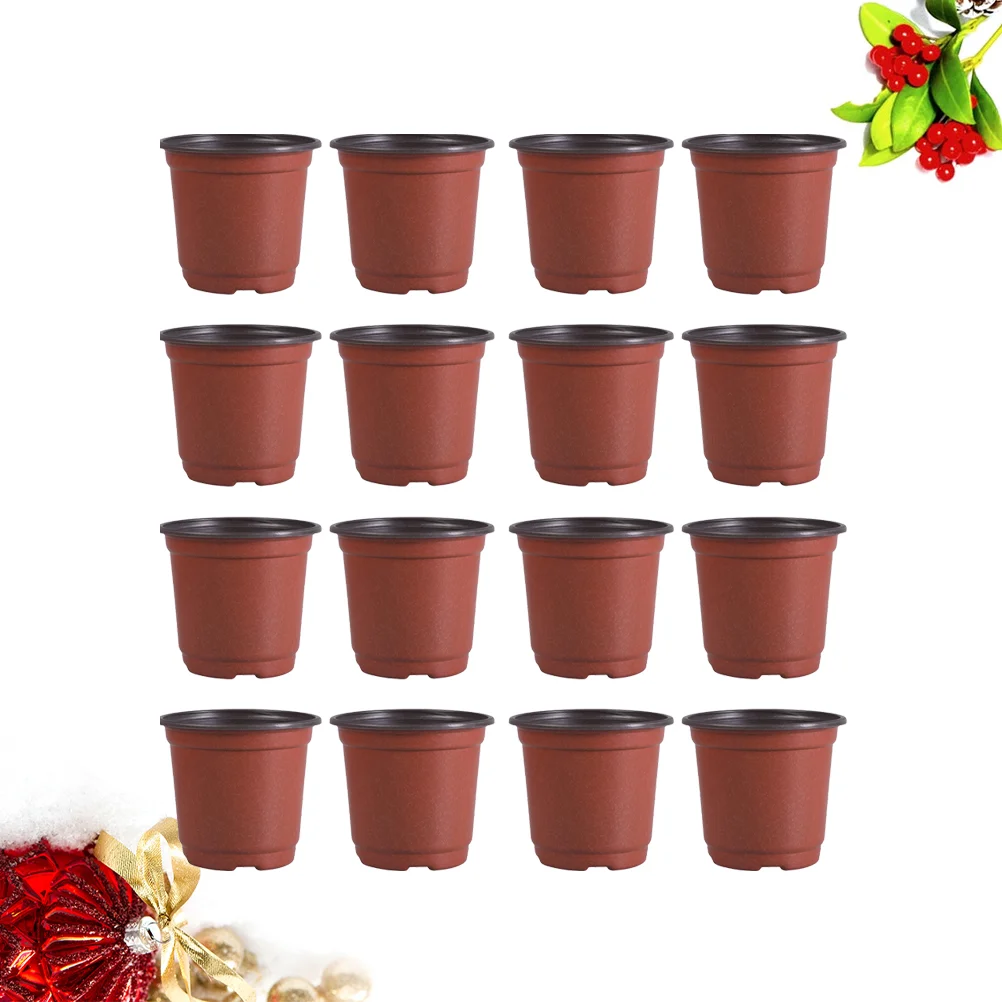 30PCS Plastic Flowerpot Creative Breathable Flower Pot Succulents Flower Pot Basin Pot - Diameter 150mm (Brown, Random Bottom
30PCS Plastic Flowerpot Creative Breathable Flower Pot Succulents Flower Pot Basin Pot - Diameter 150mm (Brown, Random Bottom