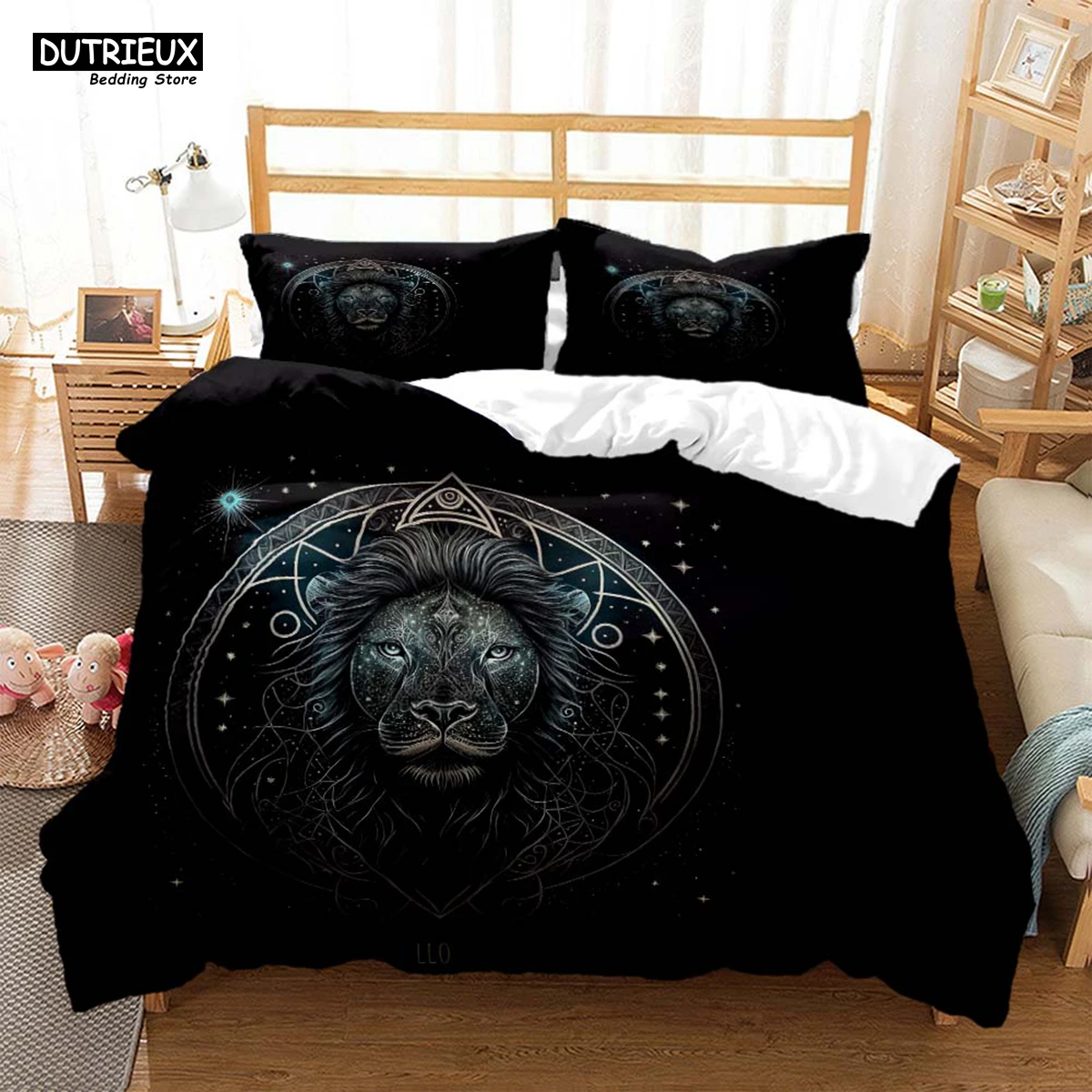 

Personalized Constellation Print Quilt Cover Soft And Comfortable Comforter Bedding Sets Complete Size Customizable