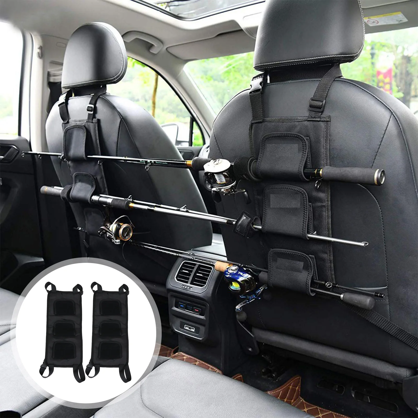 2 Pcs Fishing Rod Strap Accessory Supply Car Supporter Seats Storage Belt Holder 
2 Pcs Fishing Rod Strap Accessory Supply Car Supporter Seats Storage Belt Holder
