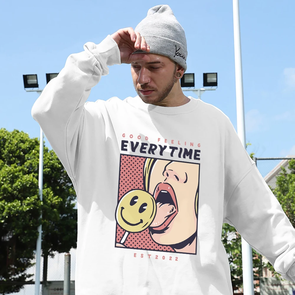 Good Feeling Everytime Beauty Licks Lollipop Prints Sweatshirt For Mans Fashion Hip Hop Tops Casual Loose Unisex Cotton Hoodies
Good Feeling Everytime Beauty Licks Lollipop Prints Sweatshirt For Mans Fashion Hip Hop Tops Casual Loose Unisex Cotton Hoodies