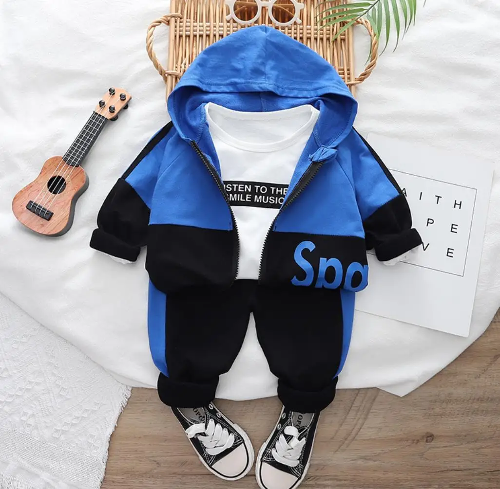 Toddler Baby Boy Outfits Clothes 2023 Fashion Sport Letter Hooded Zipper Jacket+Shirts+Pants 3Pcs Kids Set Children Sportwear
Toddler Baby Boy Outfits Clothes 2023 Fashion Sport Letter Hooded Zipper Jacket+Shirts+Pants 3Pcs Kids Set Children Sportwear