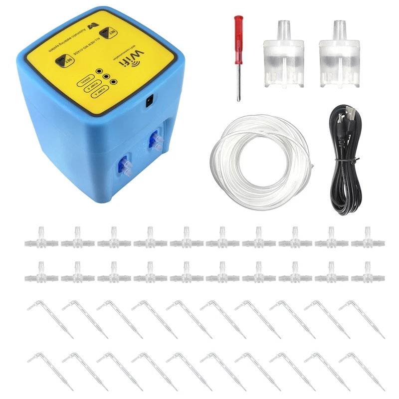 Watering Device Double Pump Timed Automatic Drip Irrigation System Remote APP Controller Garden Tool For Potted Flower
Watering Device Double Pump Timed Automatic Drip Irrigation System Remote APP Controller Garden Tool For Potted Flower