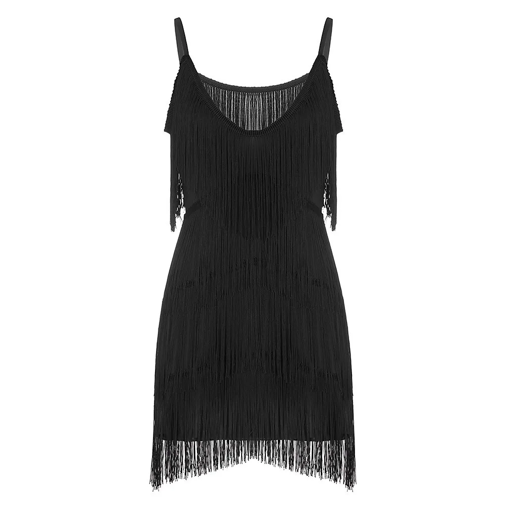Elegant Sexy Fringe Dress Nightclub Party Prom Mini Dress Solid Color V Neck Dress For Women Elegant Evening Gown Summer Vestido
Elegant Sexy Fringe Dress Nightclub Party Prom Mini Dress Solid Color V Neck Dress For Women Elegant Evening Gown Summer Vestido