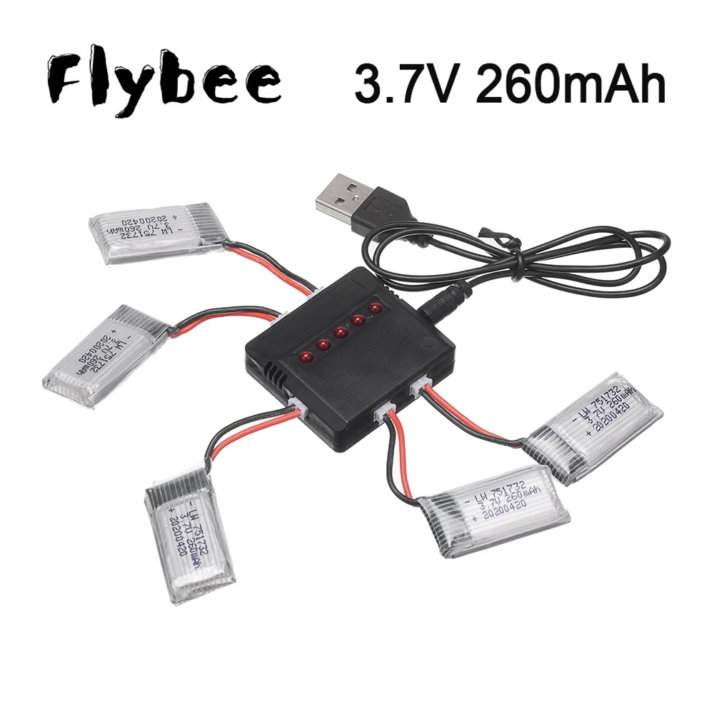 

H36 Battery 3.7V 260mAh Lipo Battery For Eachine E010 E011 E012 E013 For Furibee F36 NH010 H36 RC Quadcopter drone Parts