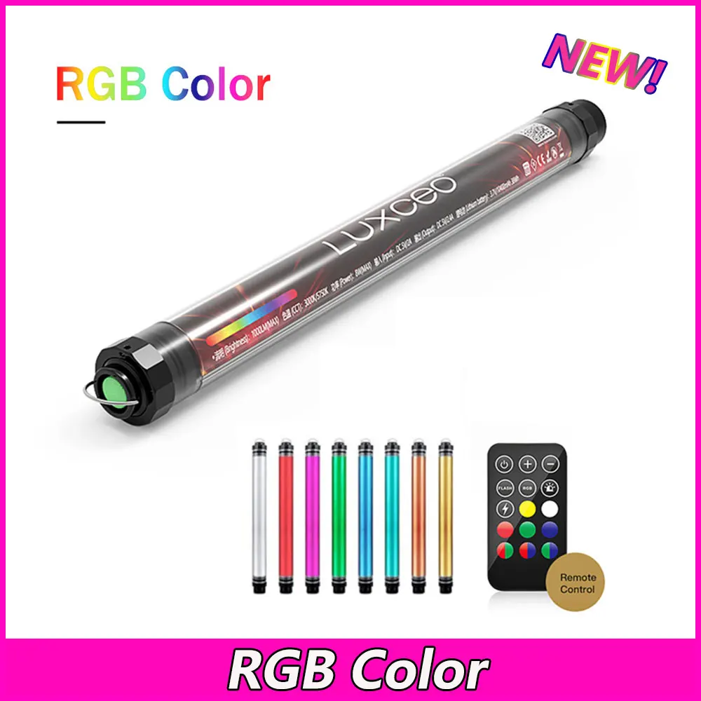 LUXCEO P7 RGB Pro Waterproof RGB Light Wand P7RGB Handheld Lighting Stick RGB LED Video Light tube Colorful Remote Control
LUXCEO P7 RGB Pro Waterproof RGB Light Wand P7RGB Handheld Lighting Stick RGB LED Video Light tube Colorful Remote Control